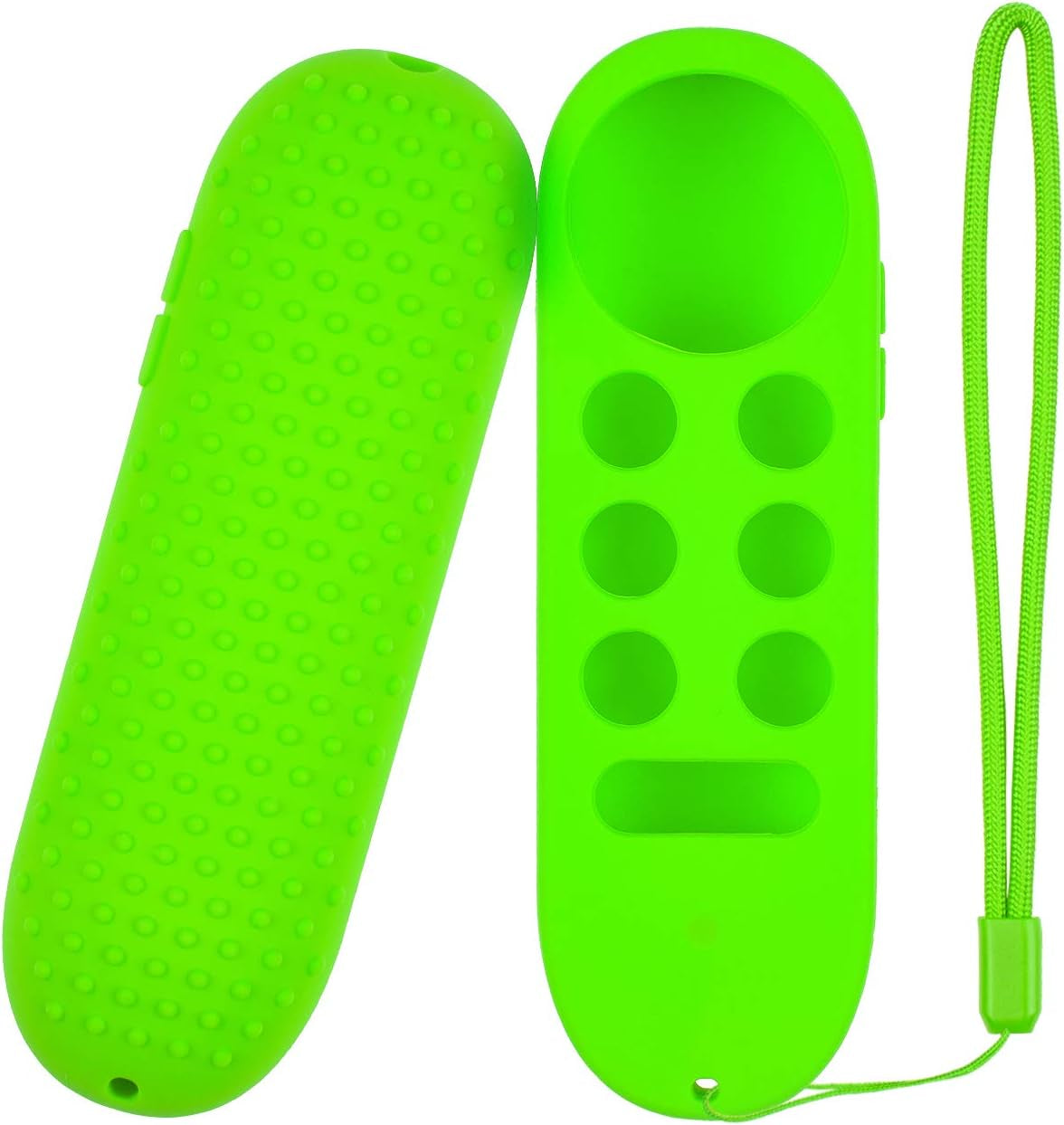 Glow Remote Cover Replacement for Chromecast with Google TV Control, Silicone Case (Lime Green)